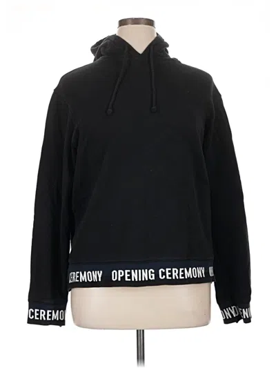 Pre-owned Opening Ceremony Pullover Hoodie In Black
