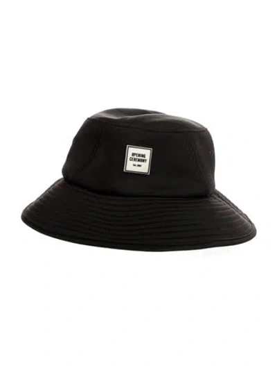 Pre-owned Opening Ceremony Pvc Sun Hat In Black