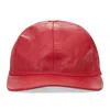 Opening Ceremony Red Leather Baseball Cap In Red