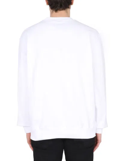 Opening Ceremony Relaxed Fit Crew Neck Sweatshirt In White