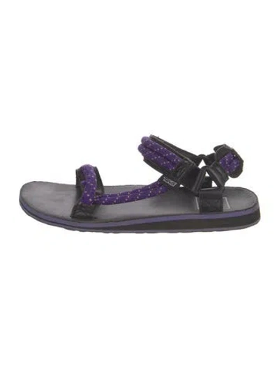 Pre-owned Opening Ceremony Rubber Patterned Sandals In Multi