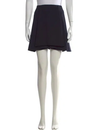 Pre-owned Opening Ceremony Ruffle Embellishment Mini Skirt In Black