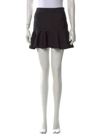 Pre-owned Opening Ceremony Ruffle Embellishment Mini Skirt In Black