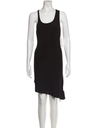Pre-owned Opening Ceremony Scoop Neck Knee-length Dress In Black