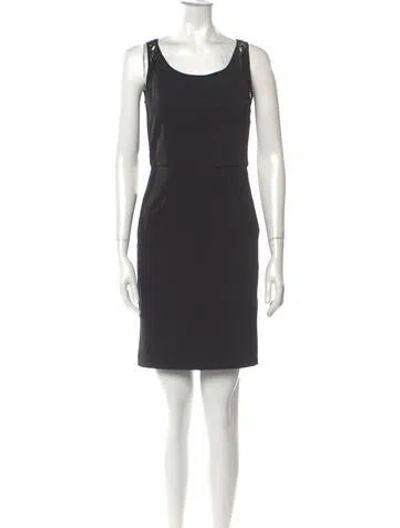 Pre-owned Opening Ceremony Scoop Neck Mini Dress In Black