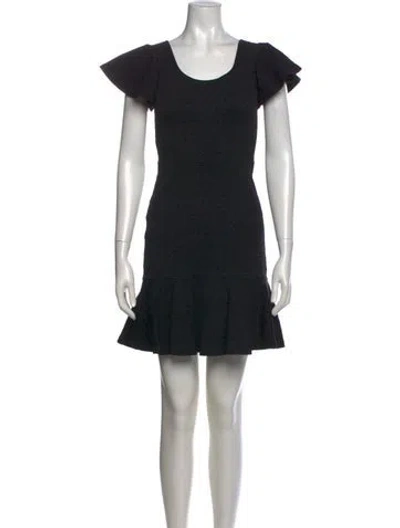 Pre-owned Opening Ceremony Scoop Neck Mini Dress In Black