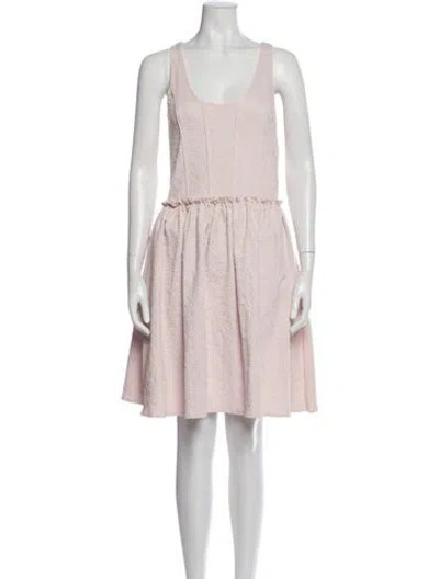 Pre-owned Opening Ceremony Scoop Neck Mini Dress In Pink