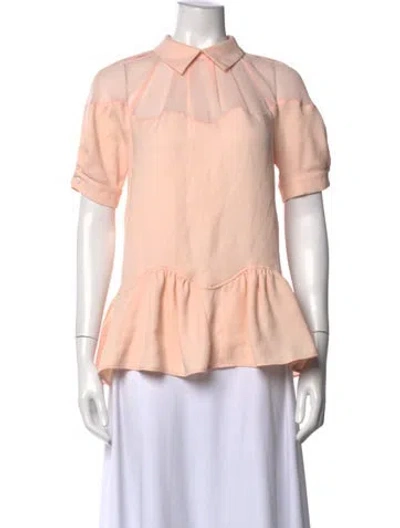 Pre-owned Opening Ceremony Short Sleeve Top In Pink