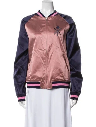 Pre-owned Opening Ceremony Silk Bomber Jacket In Pink