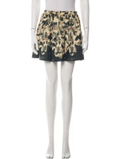 Pre-owned Opening Ceremony Silk Mini Skirt In White