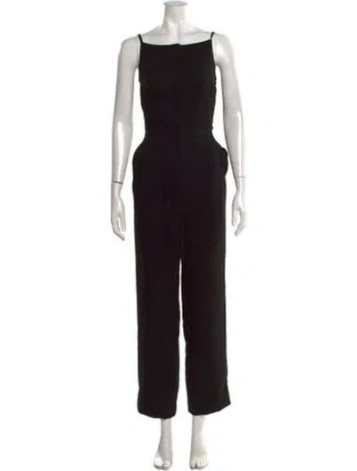 Pre-owned Opening Ceremony Square Neckline Jumpsuit In Black