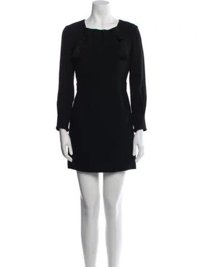 Pre-owned Opening Ceremony Square Neckline Mini Dress In Black