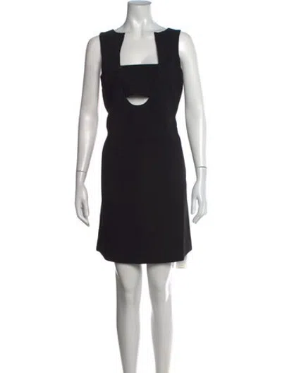 Pre-owned Opening Ceremony Square Neckline Mini Dress W/ Tags In Black