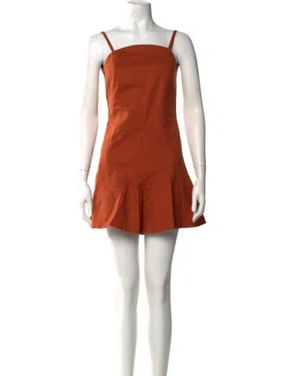 Pre-owned Opening Ceremony Square Neckline Romper In Orange