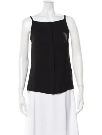 Pre-owned Opening Ceremony Square Neckline Sleeveless Top In Black