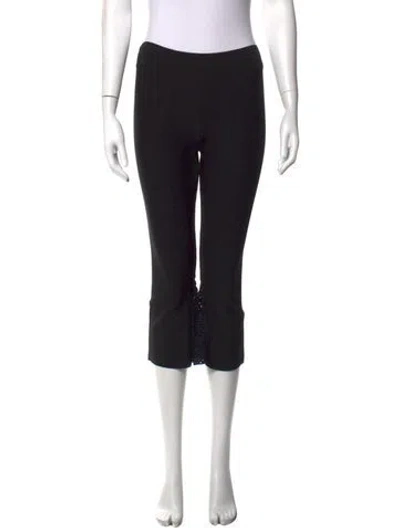 Pre-owned Opening Ceremony Straight Leg Pants In Black