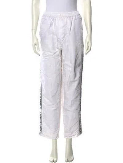 Pre-owned Opening Ceremony Straight Leg Pants In White