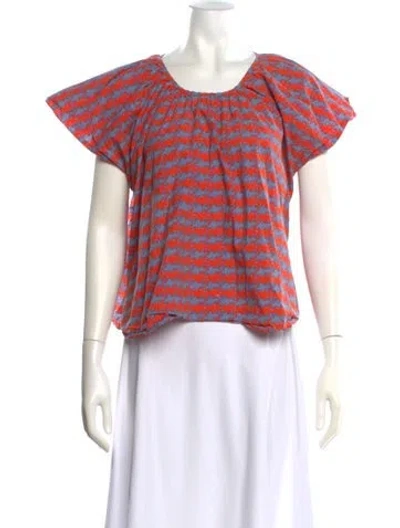 Pre-owned Opening Ceremony Striped Crew Neck Top In Multi