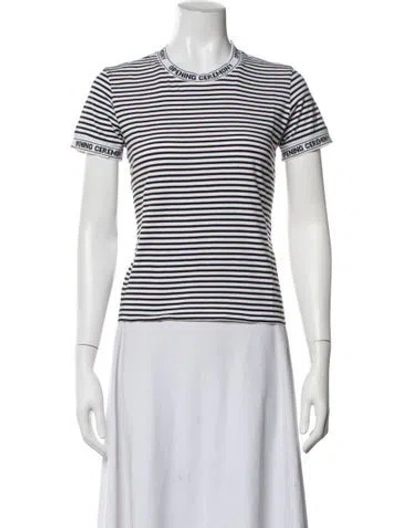 Pre-owned Opening Ceremony Striped Crew Neck T-shirt In Multi
