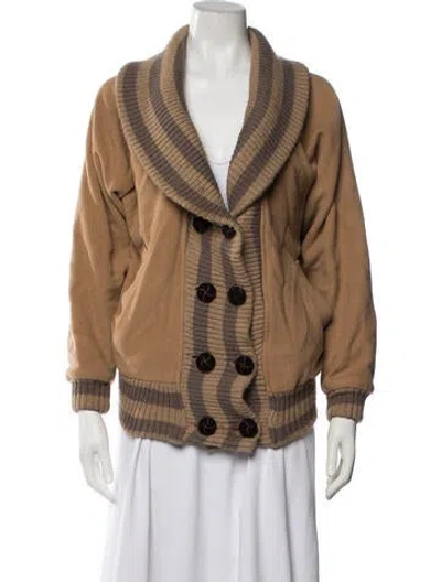 Pre-owned Opening Ceremony Striped Jacket In Brown