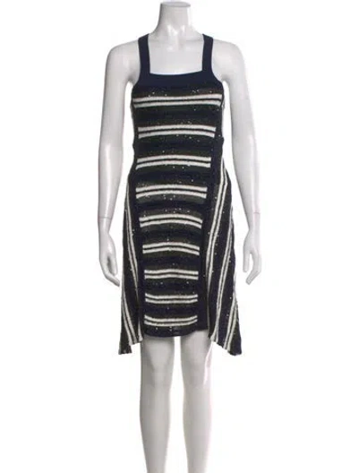 Pre-owned Opening Ceremony Striped Mini Dress In Multi