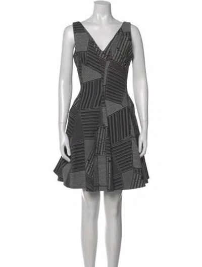 Pre-owned Opening Ceremony Striped Mini Dress W/ Tags In Black