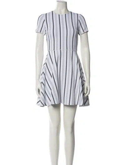 Pre-owned Opening Ceremony Striped Mini Dress In White