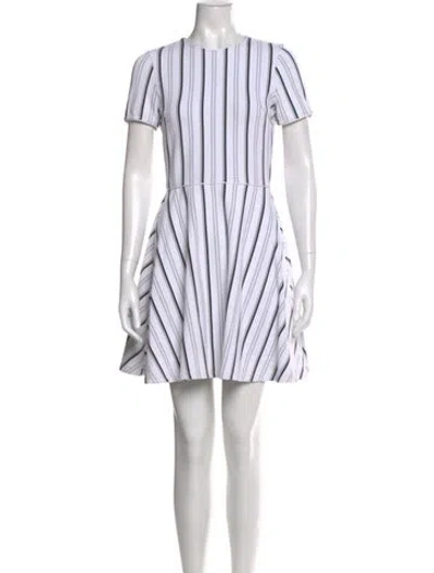 Pre-owned Opening Ceremony Striped Mini Dress In White