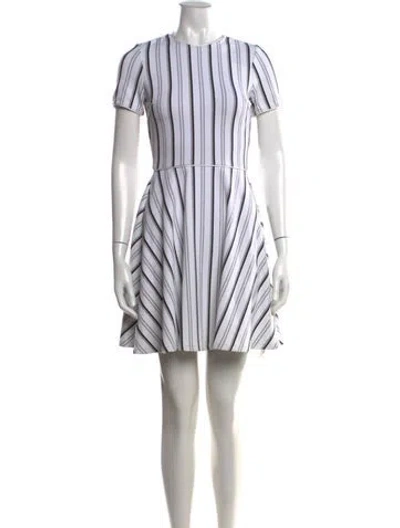 Pre-owned Opening Ceremony Striped Mini Dress In White