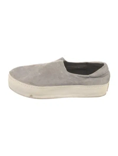 Pre-owned Opening Ceremony Striped Sneakers In Gray