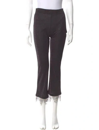 Pre-owned Opening Ceremony Striped Straight Leg Pants In Gray