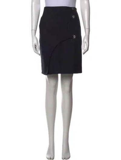 Pre-owned Opening Ceremony Studded Accents Mini Skirt In Black