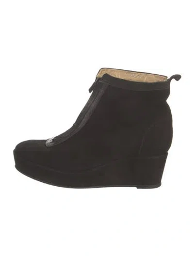 Pre-owned Opening Ceremony Suede Boots In Black