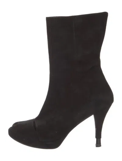 Pre-owned Opening Ceremony Suede Boots In Black