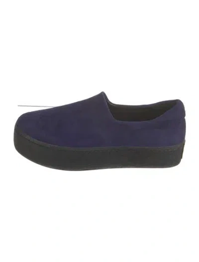 Pre-owned Opening Ceremony Suede Mules In Blue