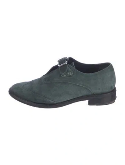 Pre-owned Opening Ceremony Suede Oxfords In Green