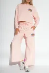 Opening Ceremony Brioches Cotton-jersey Track Pants In Pink