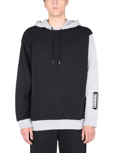 Opening Ceremony Sweatshirt With Flocked Logo In Black