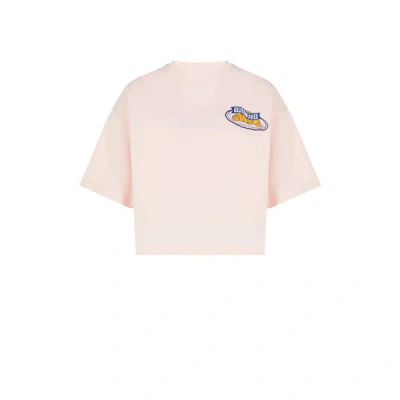 Opening Ceremony Cropped T-shirt With Patch In Rose