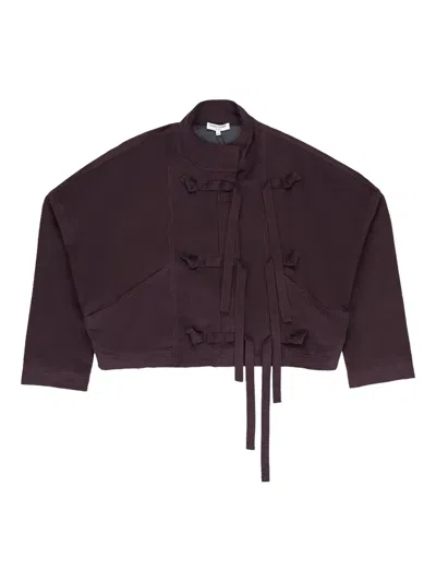 OPENING CEREMONY TIE-FASTENING WOOL JACKET