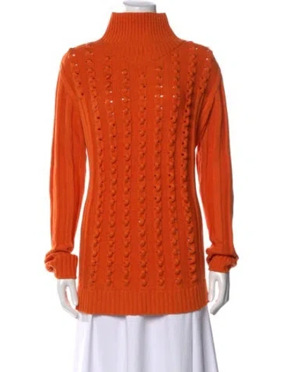 Pre-owned Opening Ceremony Turtleneck Sweater In Orange