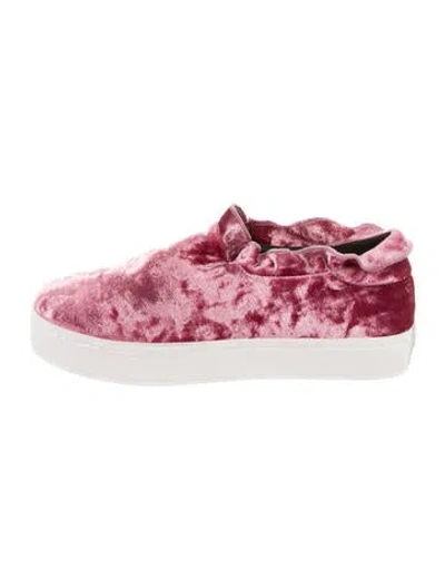 Pre-owned Opening Ceremony Velvet Tie-dye Print Sneakers In Pink