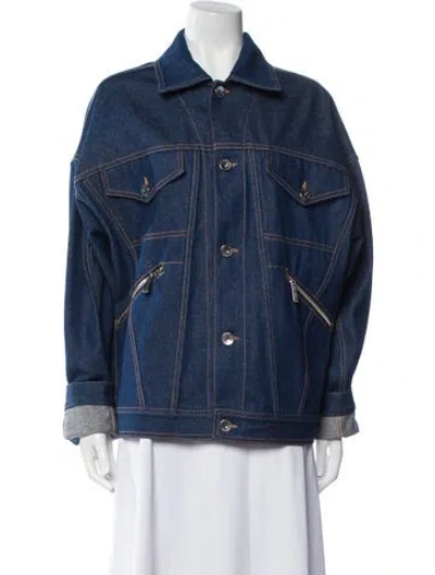 Pre-owned Opening Ceremony Vintage Denim Jacket In Blue