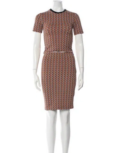 Pre-owned Opening Ceremony Vintage Patterned Skirt Set In Orange