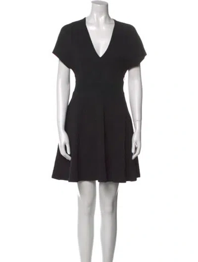 Pre-owned Opening Ceremony V-neck Mini Dress In Black