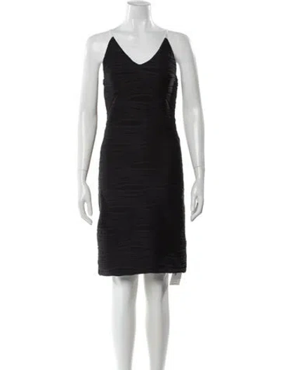 Pre-owned Opening Ceremony V-neck Mini Dress In Black
