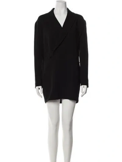 Pre-owned Opening Ceremony V-neck Mini Dress In Black