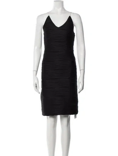 Pre-owned Opening Ceremony V-neck Mini Dress In Black