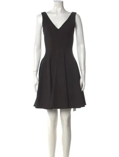 Pre-owned Opening Ceremony V-neck Mini Dress In Grey