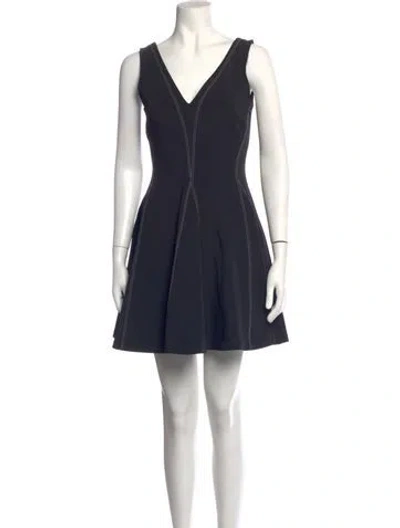 Pre-owned Opening Ceremony V-neck Mini Dress W/ Tags In Blue